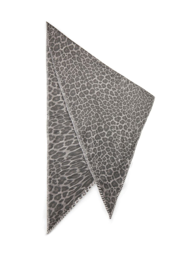 Kaschmirweiches Dreieckstuch mit Fellmuster