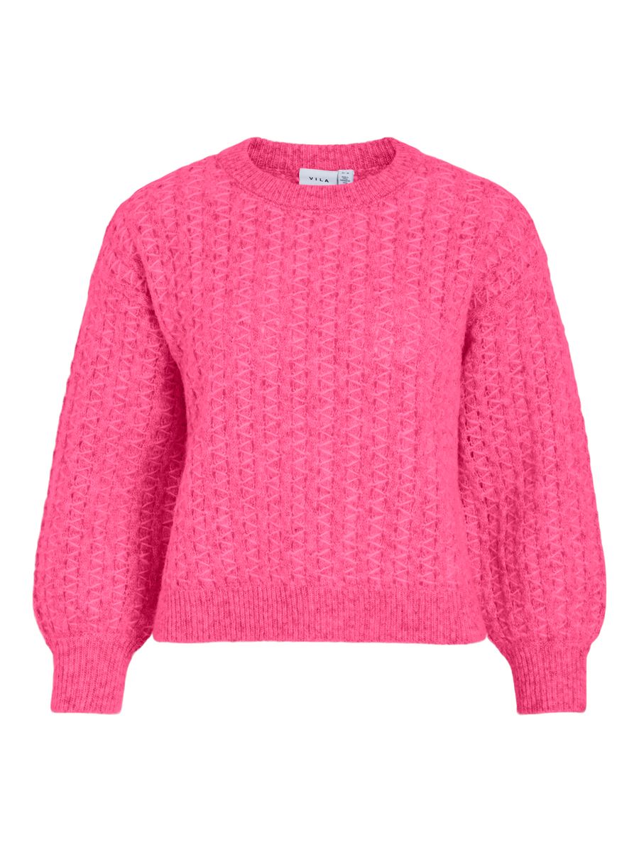 VIRYLEIGH O-NECK L/S KNIT TOP/TES