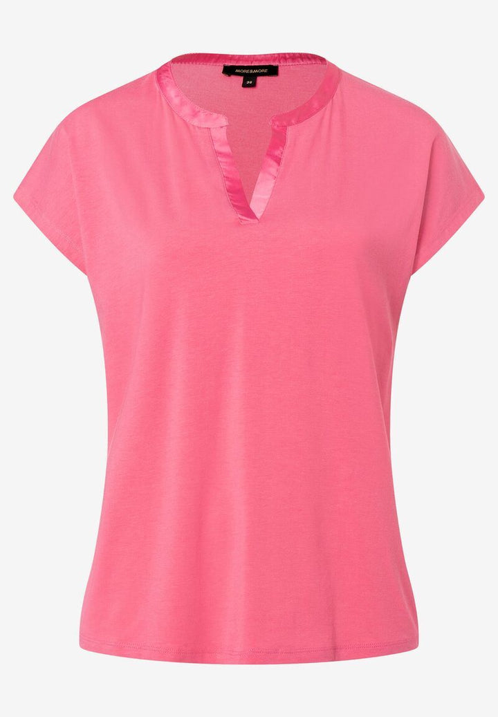 Shirt mit Satinkante  sorbet pink  Sommer-Kollektion