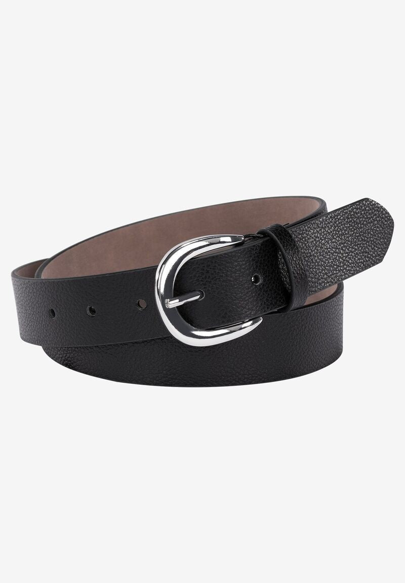 Klassischer Ledergürtel schwarz Frühjahrs-Kollektion