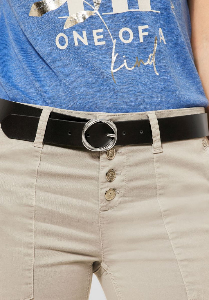 Ledergürtel in Unifarbe