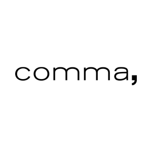 Logo der Marke Comma. Bekleidung für Damen- und Herrenmode bei Wunderschön-Mode.