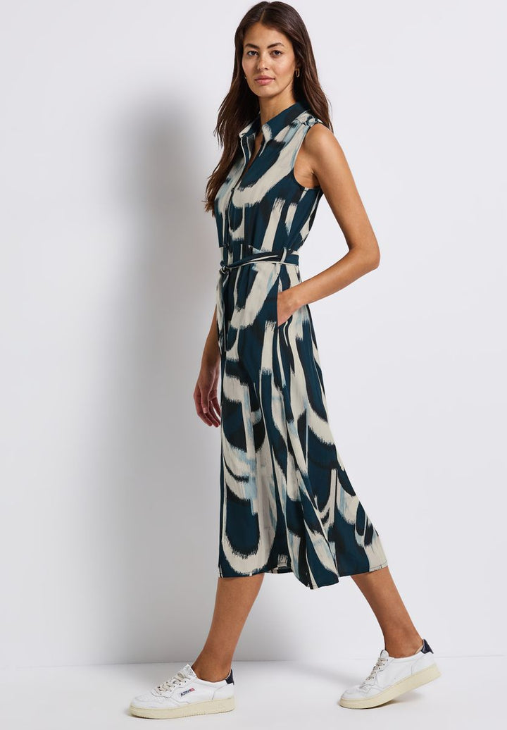 Blusenkleid mit Ikat Print