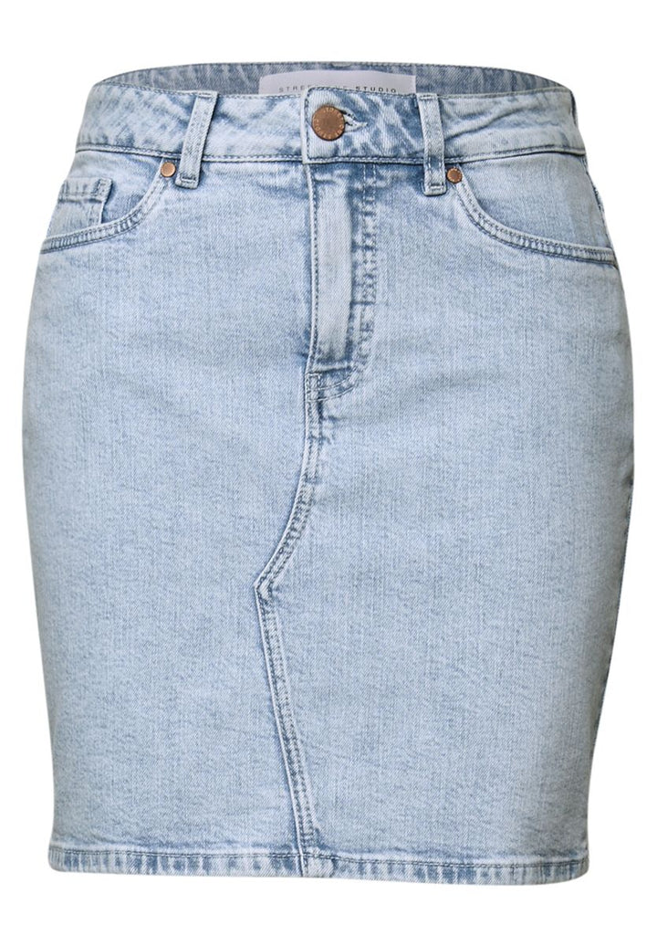 Jeansrock im Bleached-Look