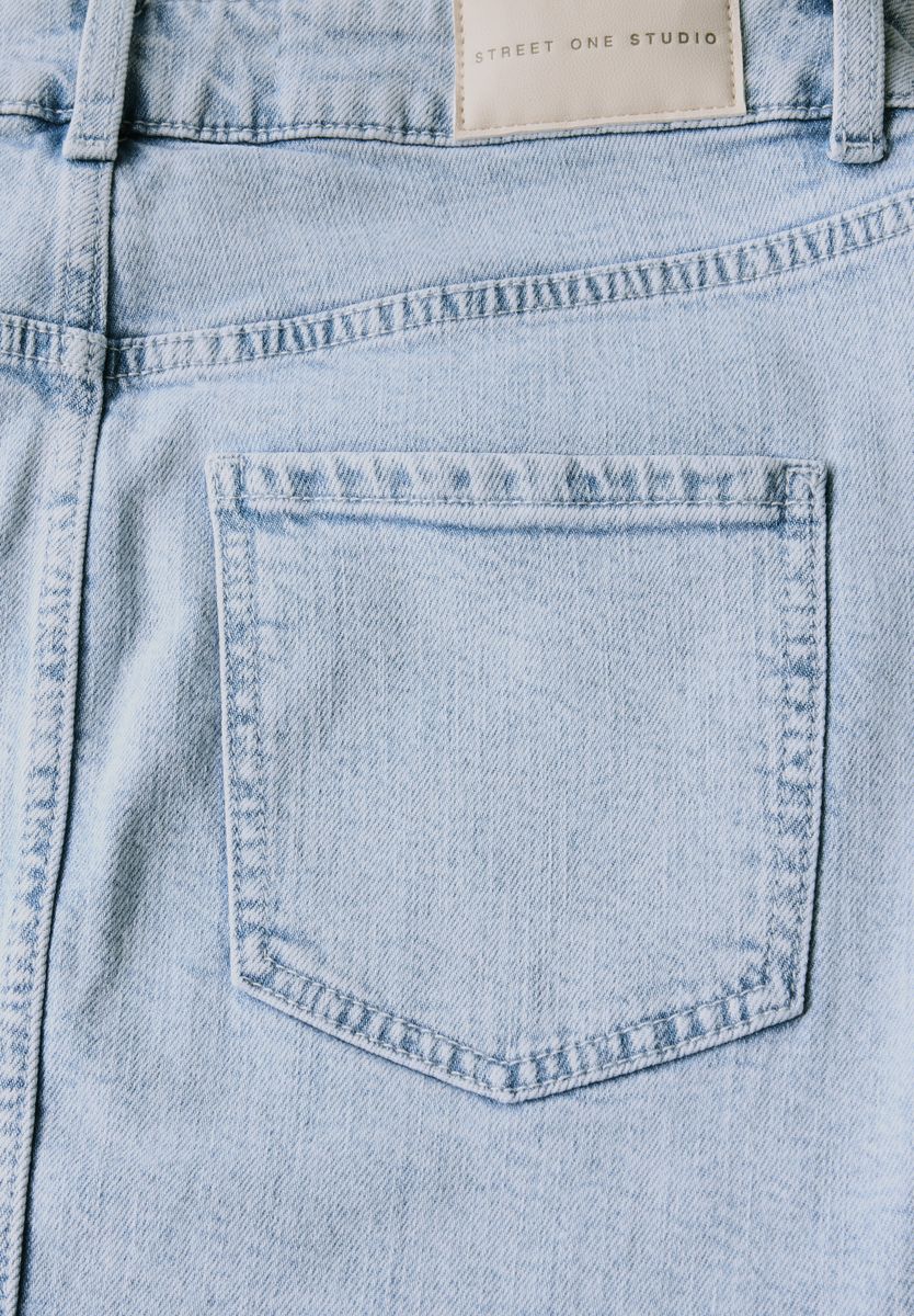 Jeansrock im Bleached-Look