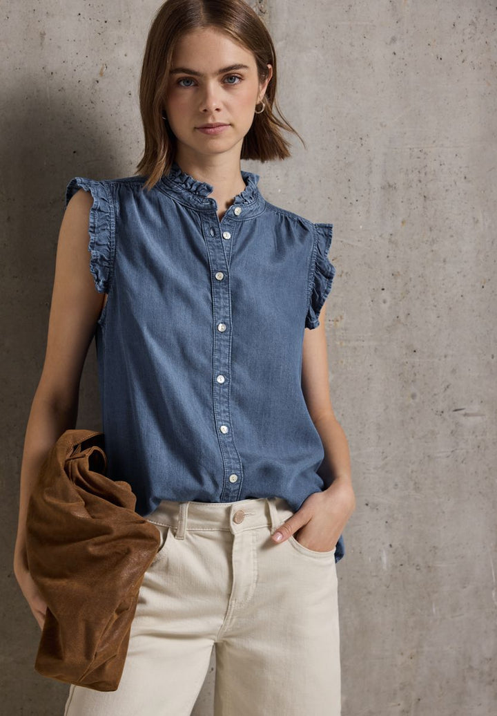 Bluse mit Rüschendetails