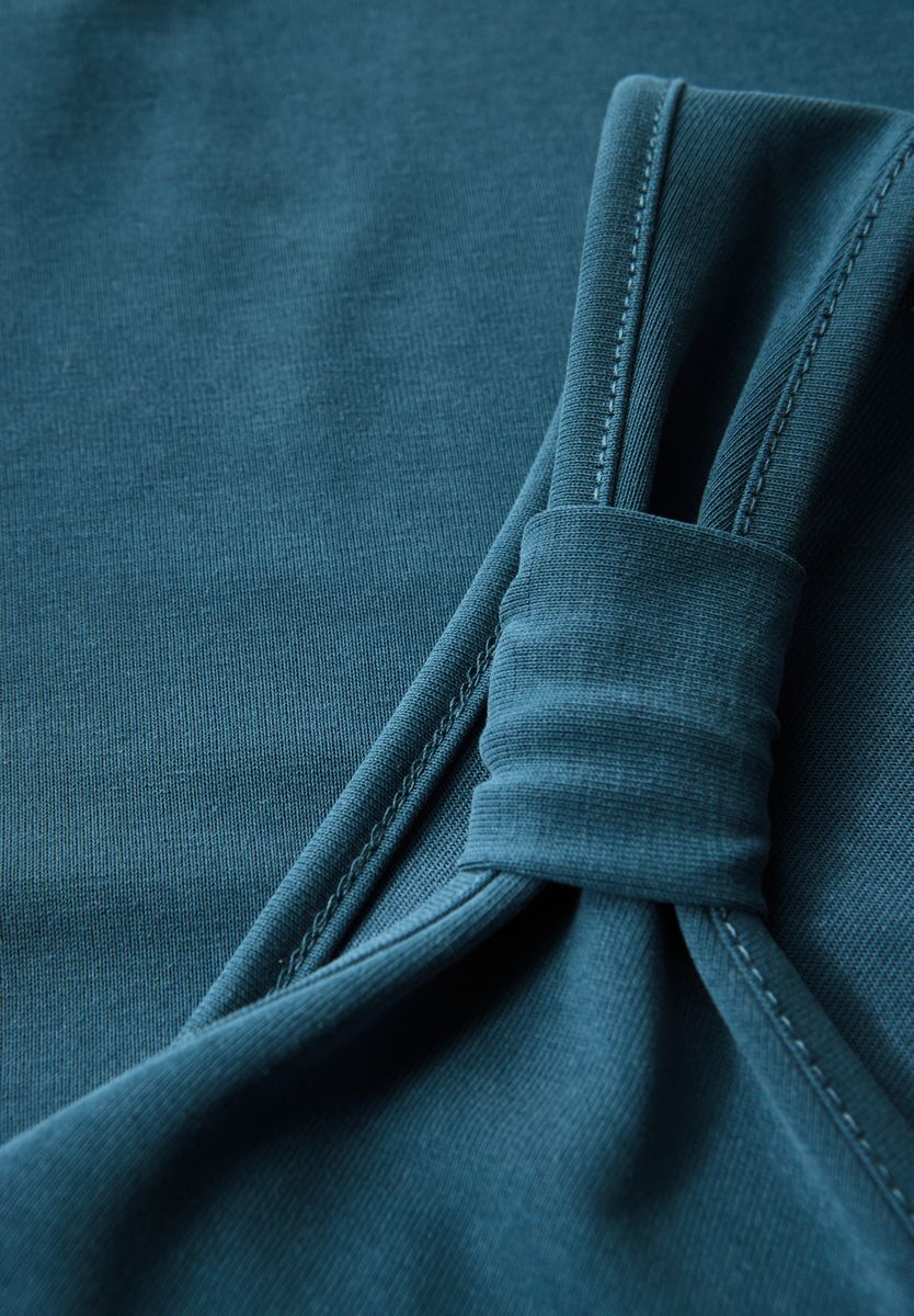 Silk-Look Top mit Knoten
