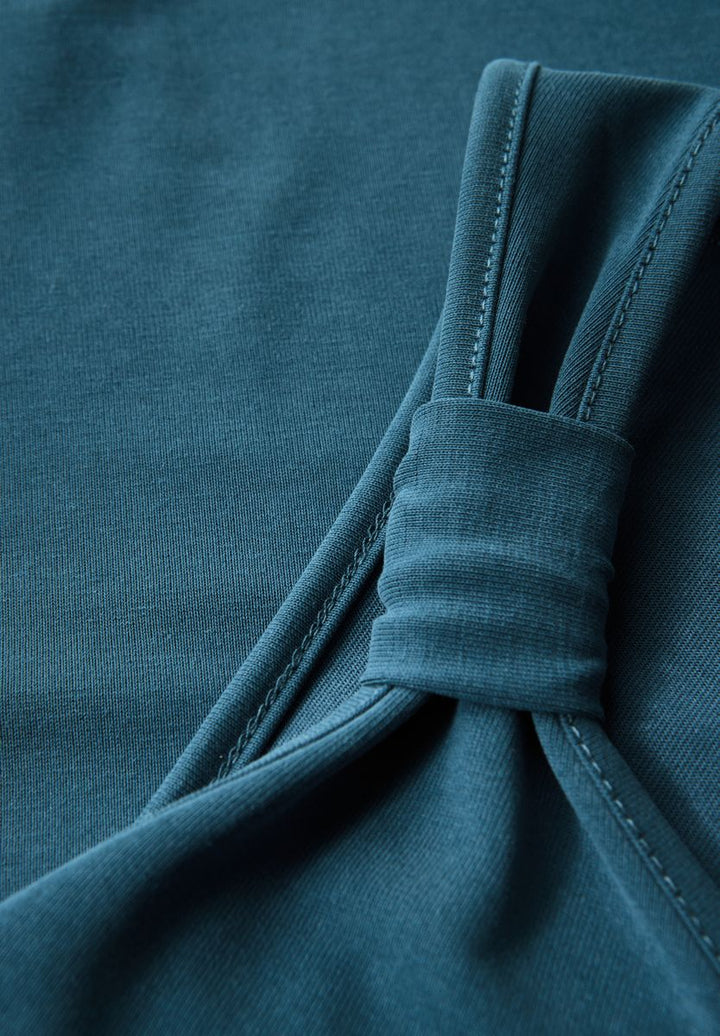 Silk-Look Top mit Knoten