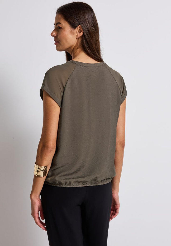 Blusenshirt mit Meshdetail