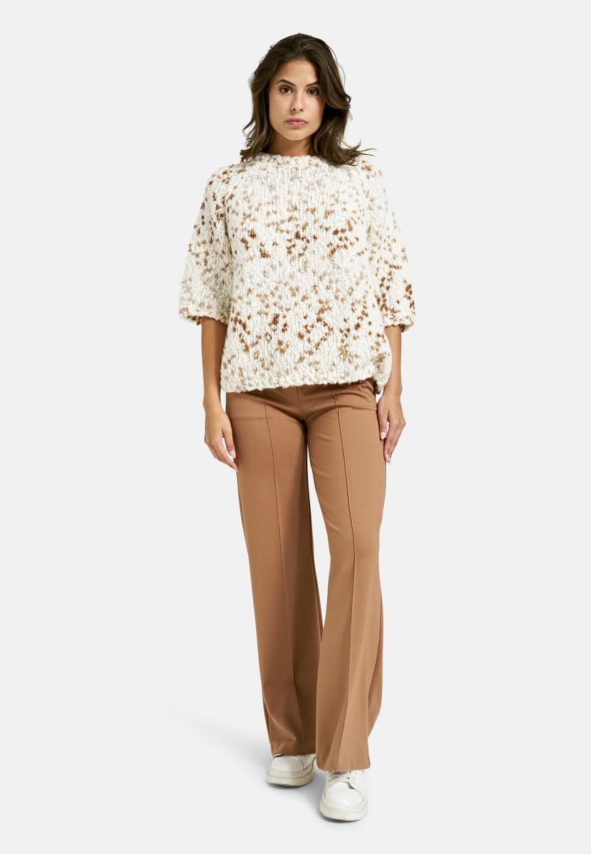 Effect Yarn Half Slv Pullover