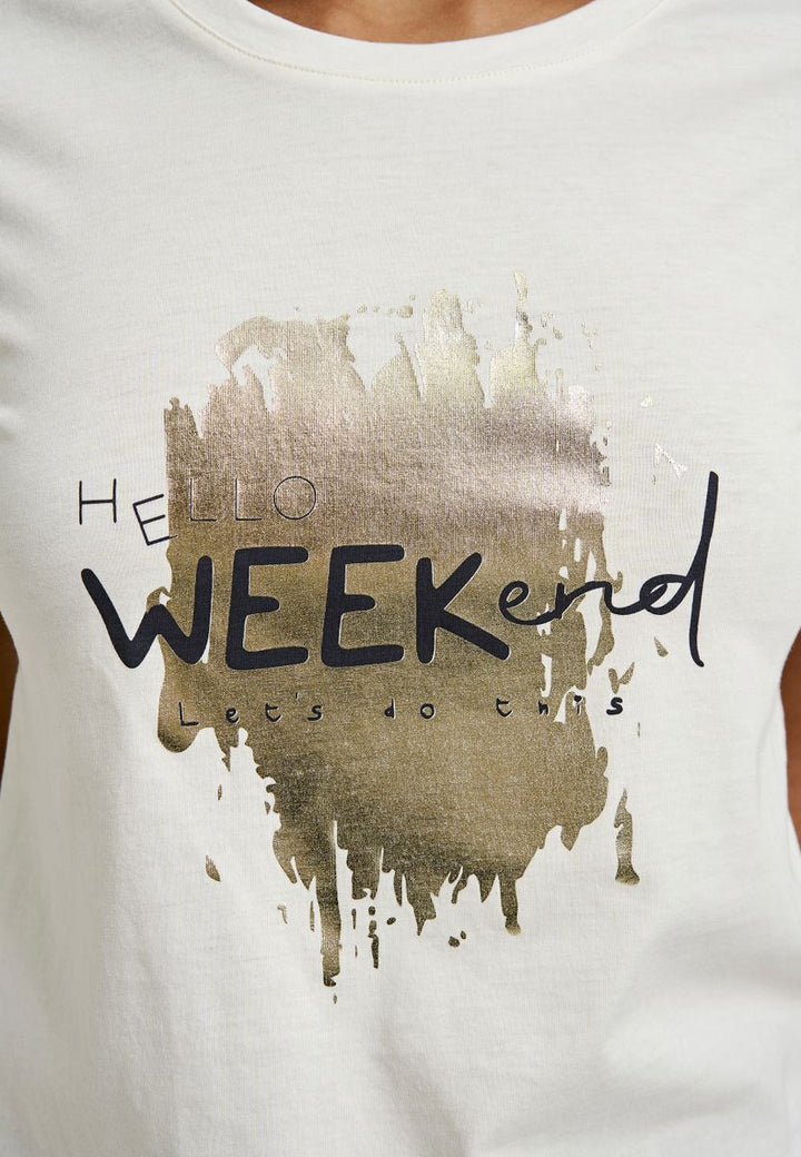 T-shirt Weekend Print