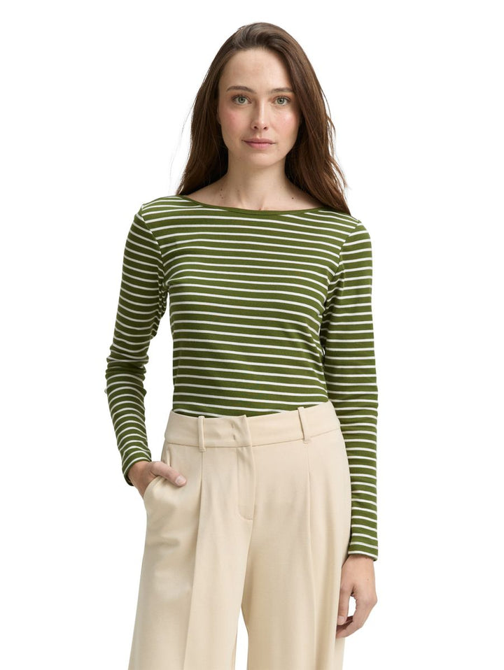 Langarmshirt mit Streifenmuster