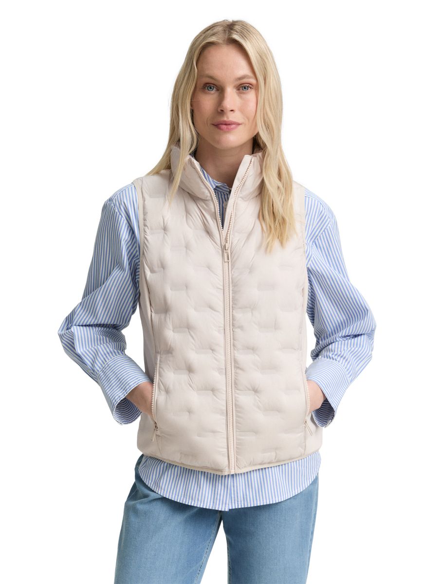 Lightweight Steppweste mit Stehkragen