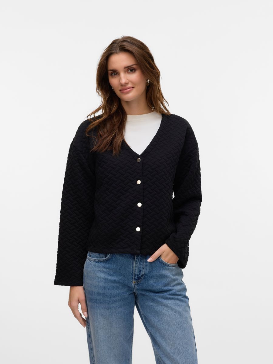 VMVINNIE L/S QUILTED CARDIGAN JRS BTQ GA