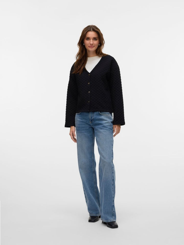 VMVINNIE L/S QUILTED CARDIGAN JRS BTQ GA