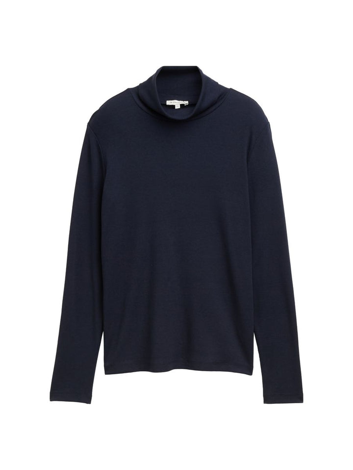 Langarmshirt mit Rollkragen