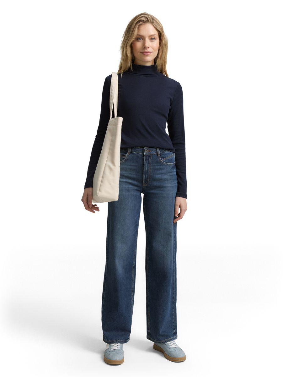 Langarmshirt mit Rollkragen