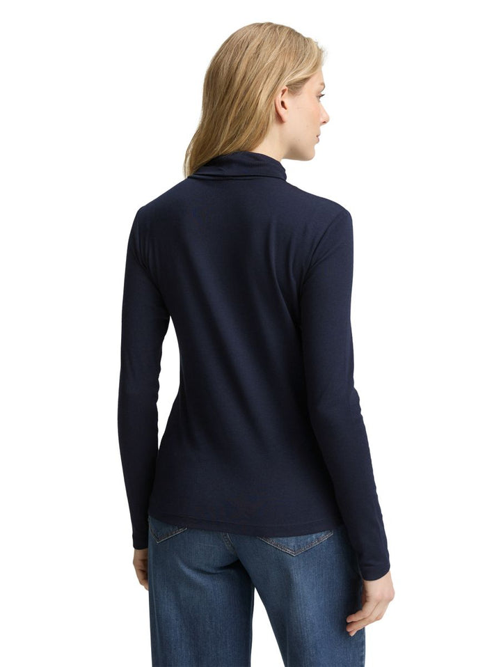 Langarmshirt mit Rollkragen