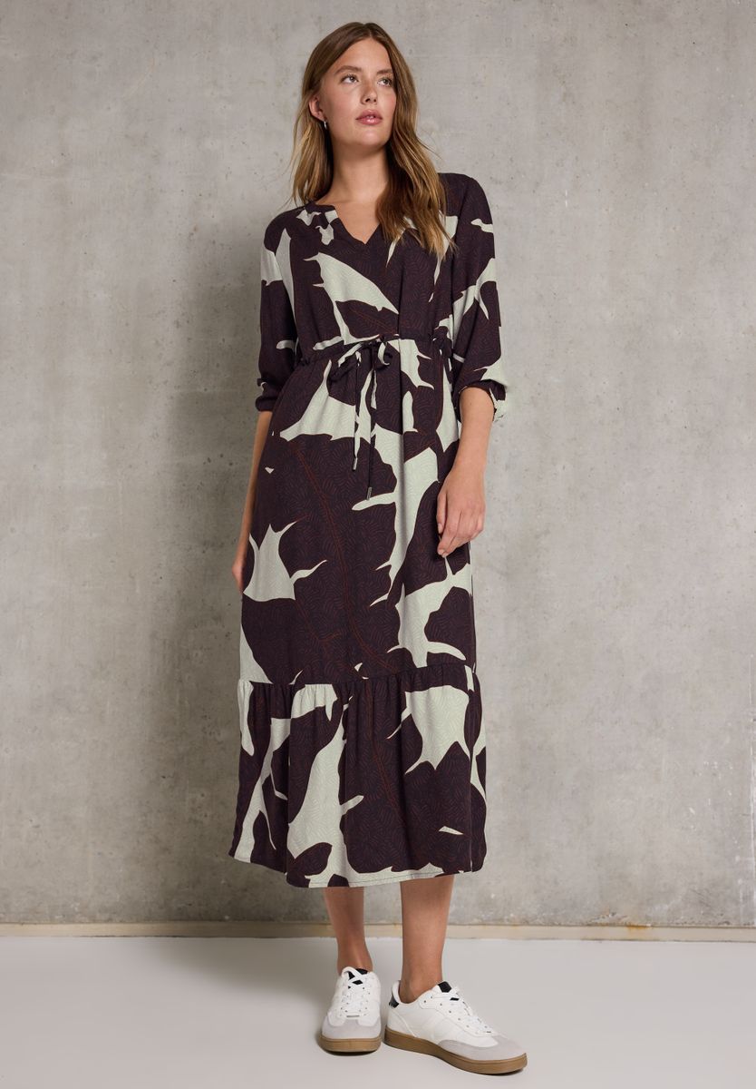 Gemustertes Maxi-Kleid