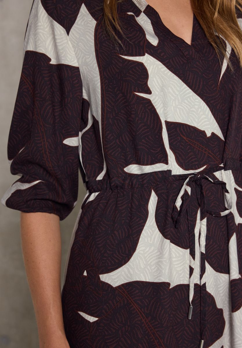 Gemustertes Maxi-Kleid