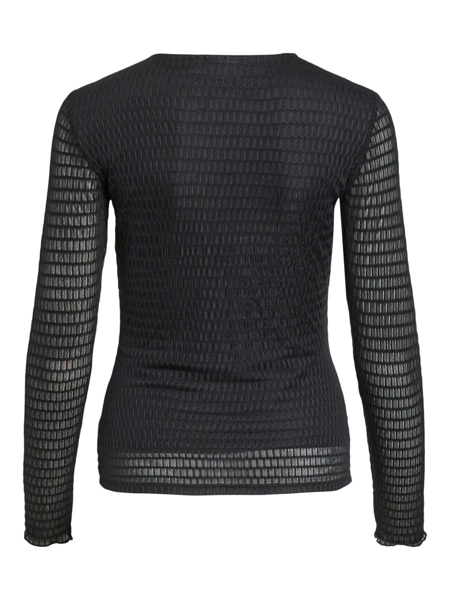 VILARINE O-NECK L/S TOP - NOOS