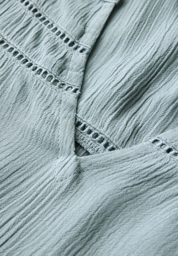 Crinkle Blusentop mit Tape