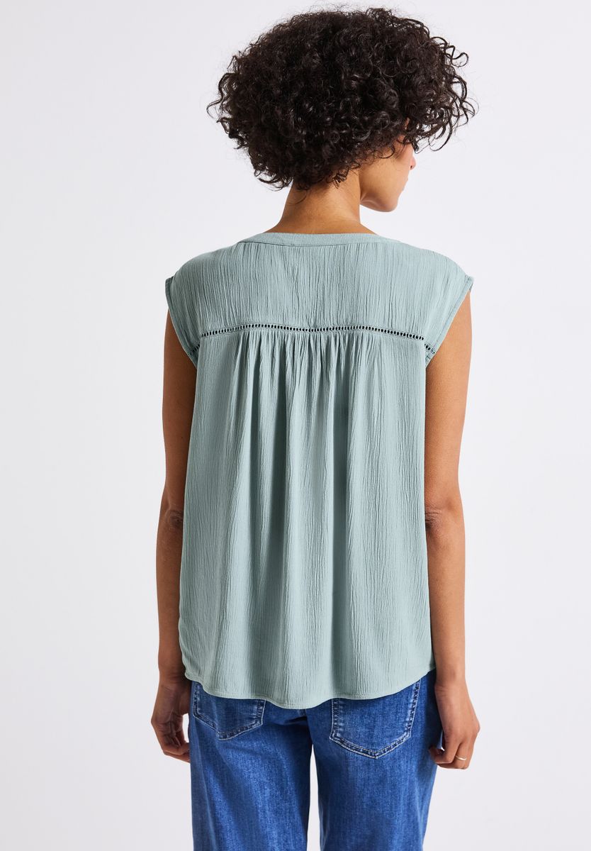 Crinkle Blusentop mit Tape