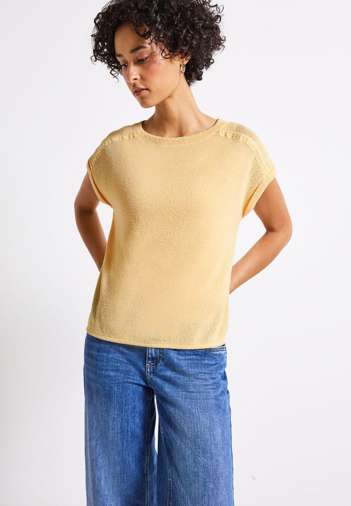 Strick-Look T-Shirt
