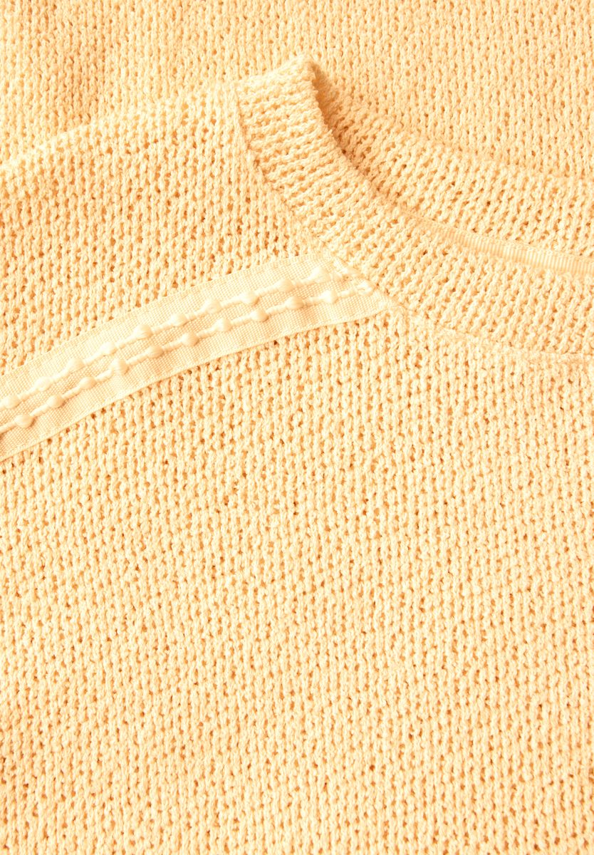 Strick-Look T-Shirt
