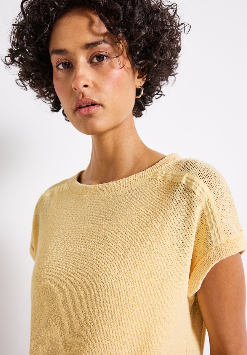 Strick-Look T-Shirt