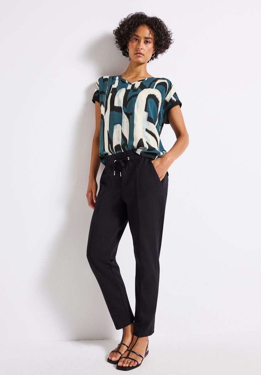 Materialmix Ikat Print Shirt