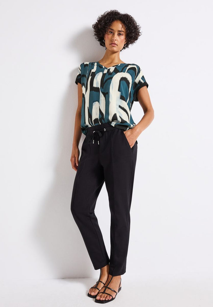 Materialmix Ikat Print Shirt