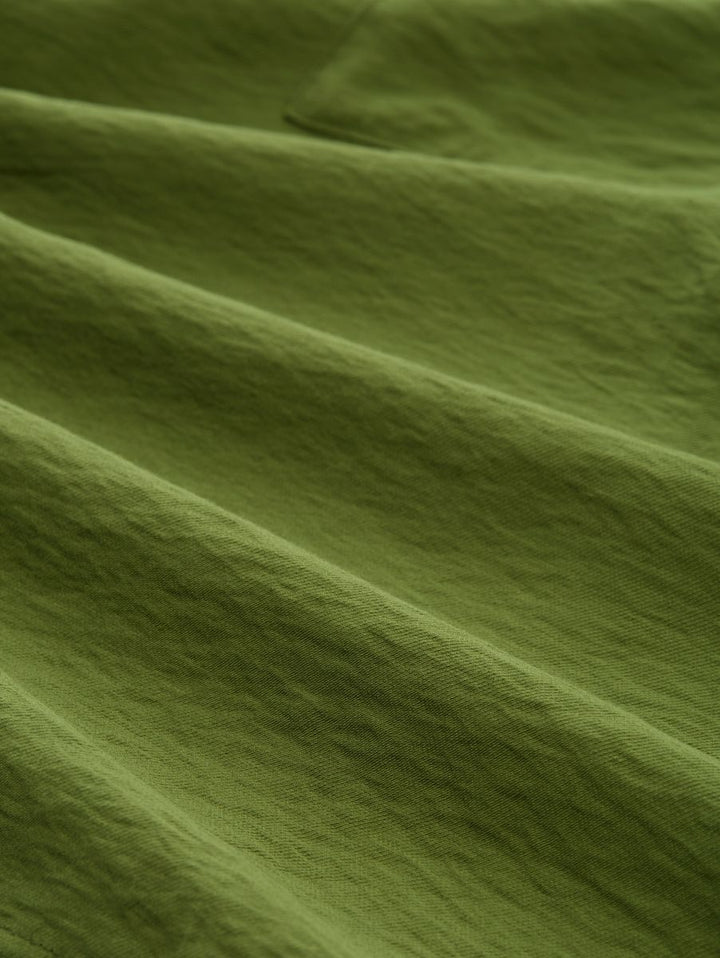 Crinkle Bluse mit Brusttaschen