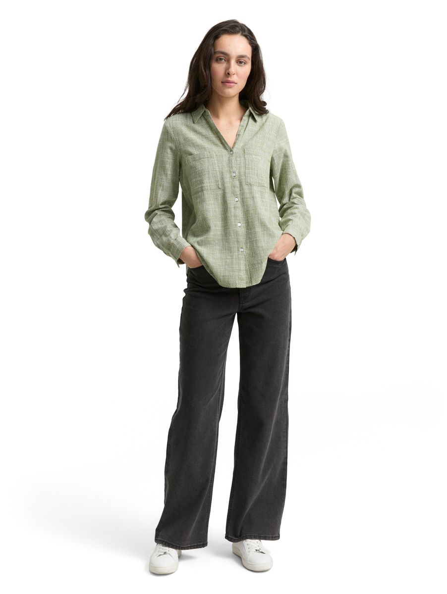Bluse mit Brusttaschen
