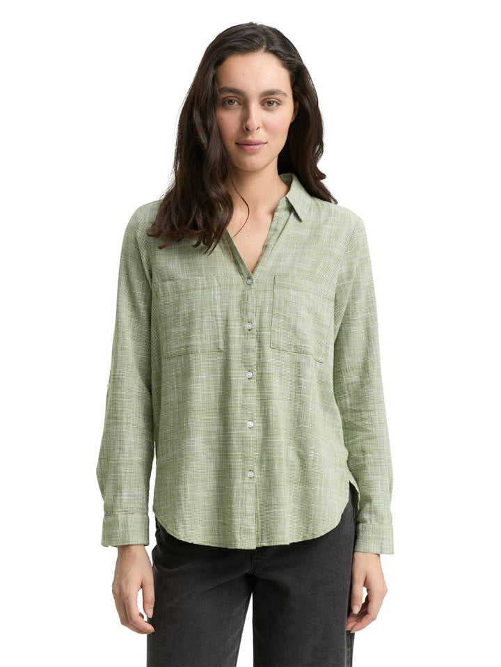 Bluse mit Brusttaschen