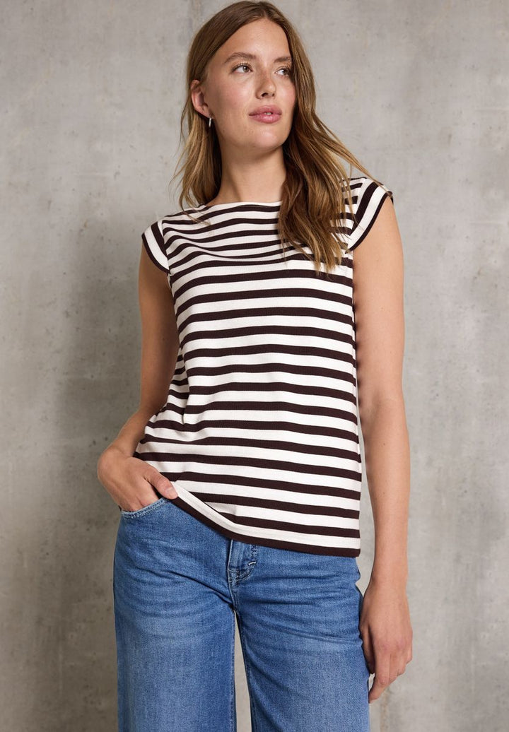 Gestreiftes Jersey-Top