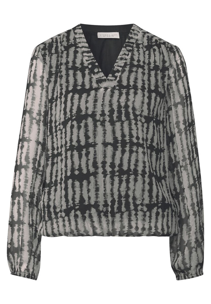 V-Neck Chiffon Tunika