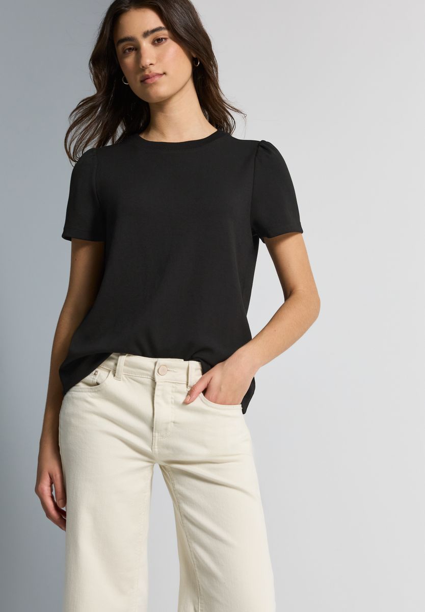 T-Shirt mit Puffärmeln