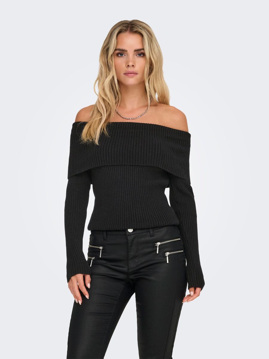 ONLKATIA LS OFF SHOULDER KNT NOOS