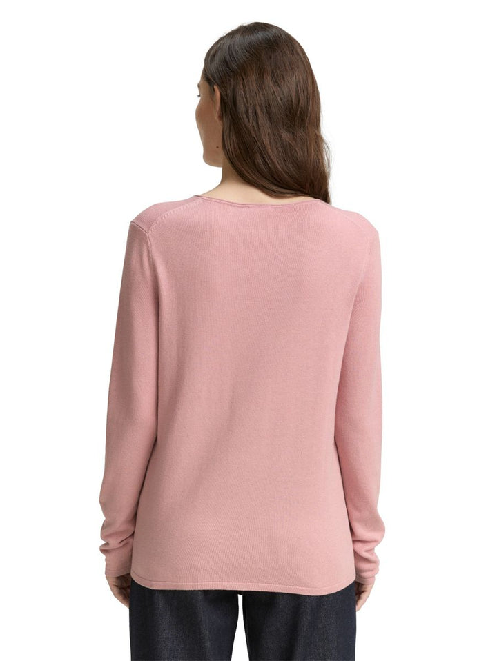 Strickpullover mit V-Ausschnitt