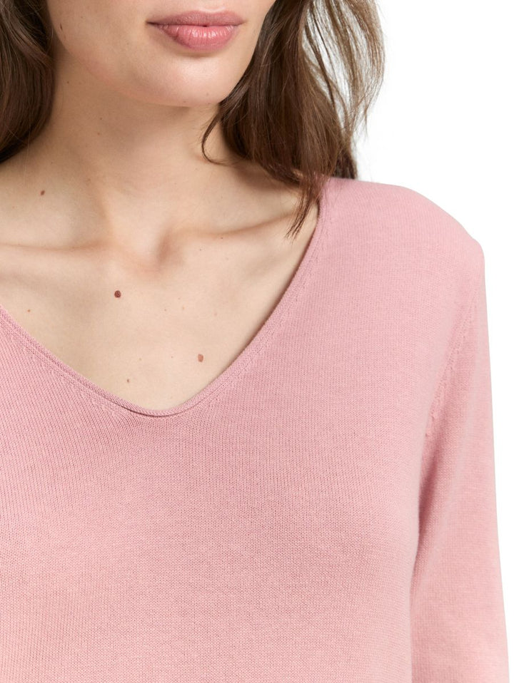 Strickpullover mit V-Ausschnitt
