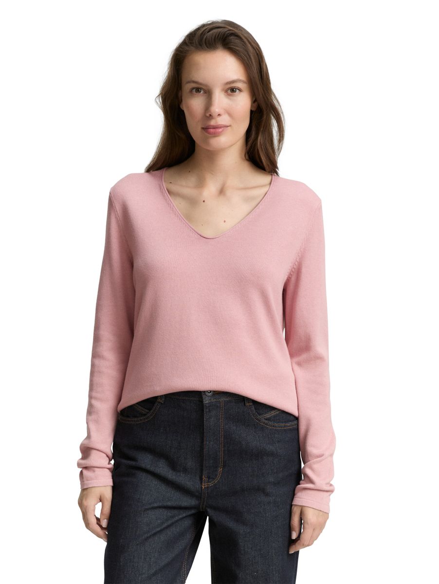Strickpullover mit V-Ausschnitt