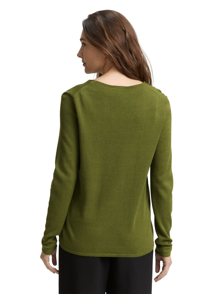 Strickpullover mit V-Ausschnitt