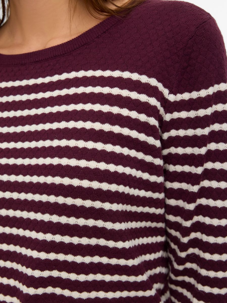 VMCARE STRUCTURE LS O-NECK BLOU NOOS