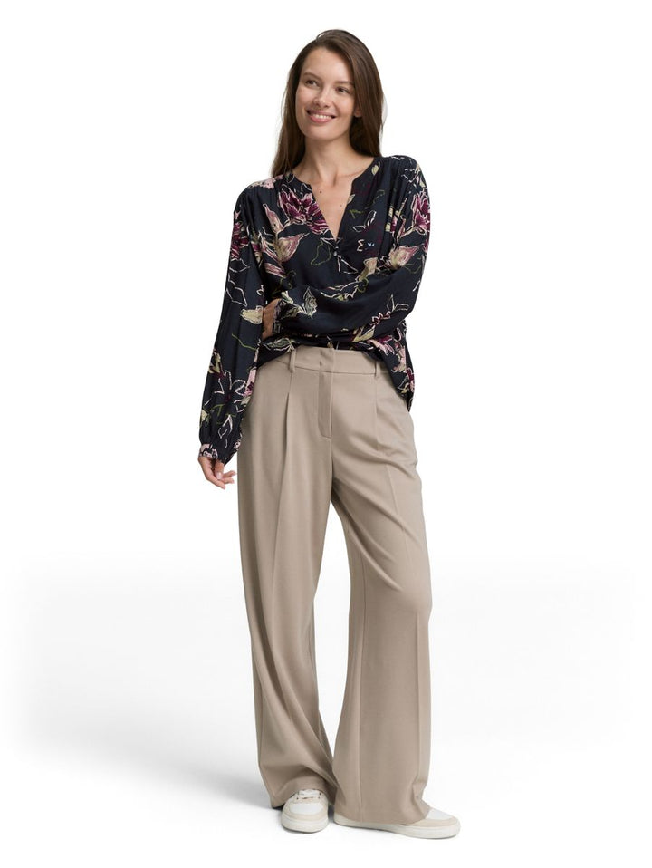 Loose Fit Bluse mit Muster