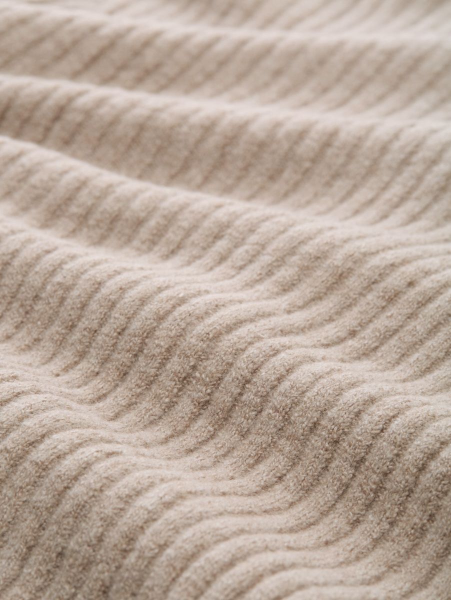 Loose Fit Cardigan mit Rippstruktur