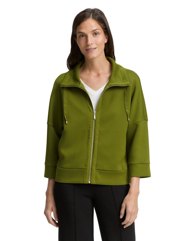 Boxy Fit Scuba Sweatjacke