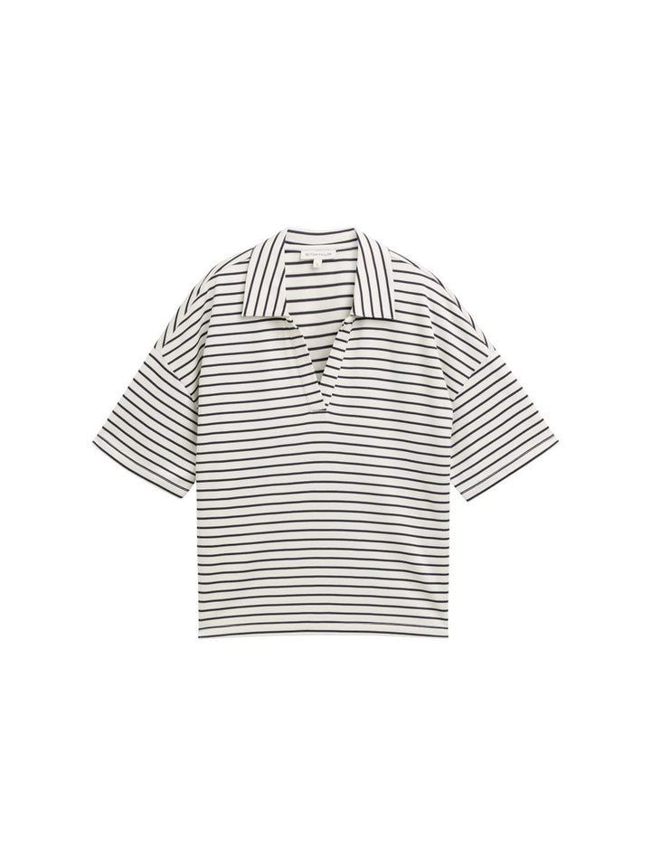 Boxy Fit T-Shirt mit Polokragen