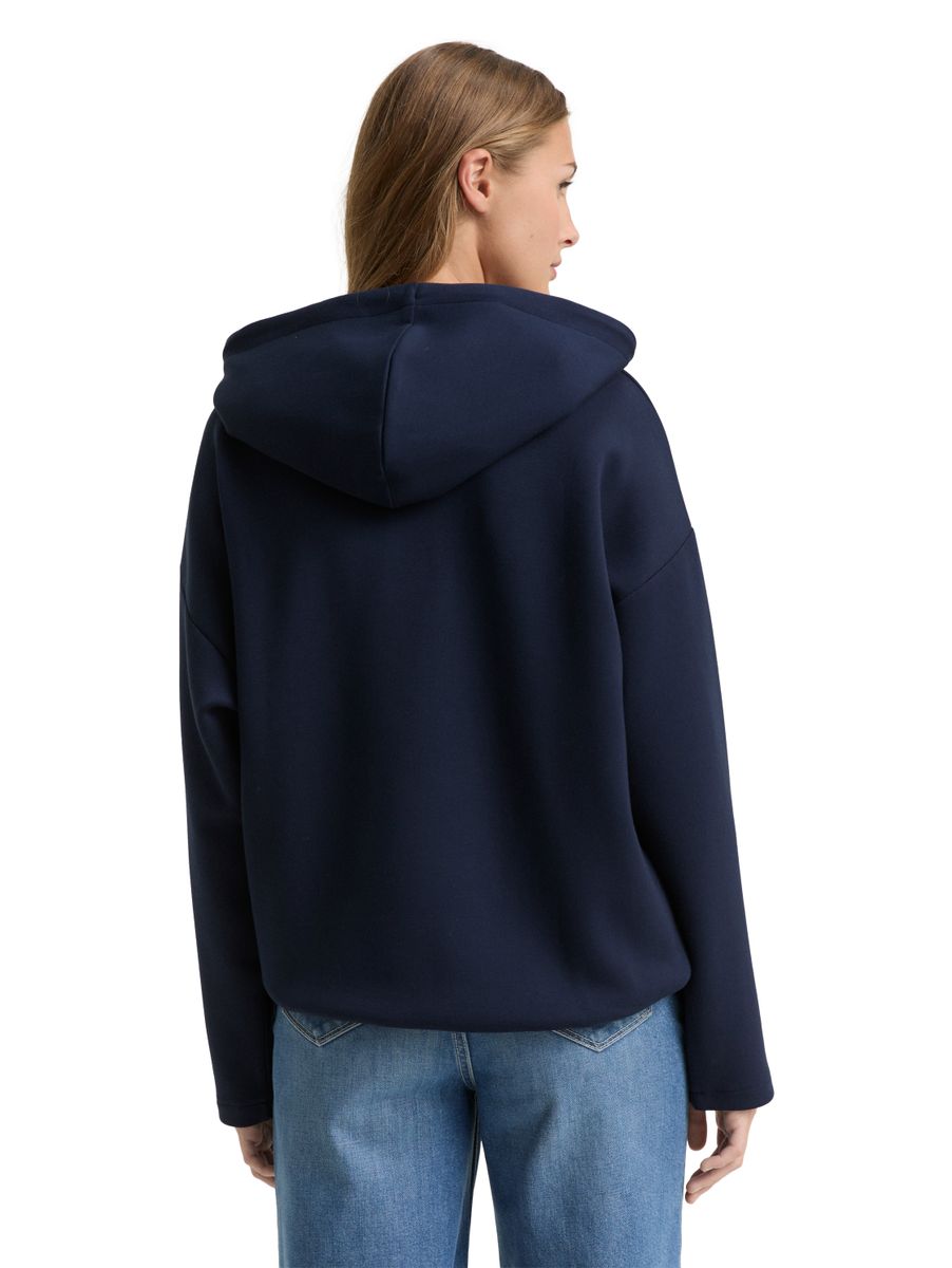 Loose Fit Scuba Hoodie Sweatshirt