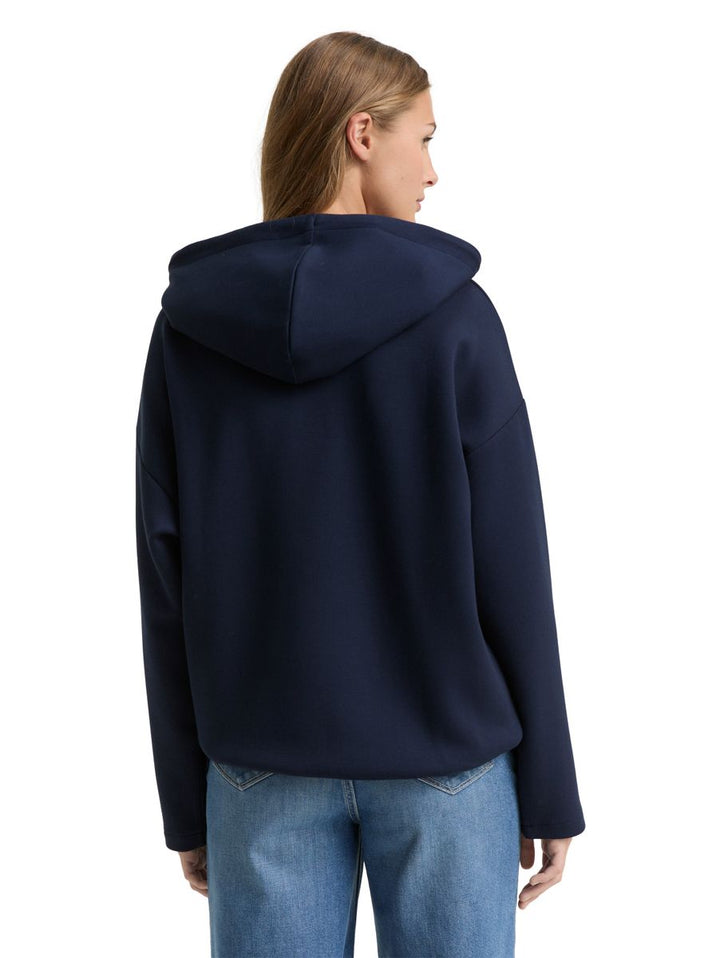 Loose Fit Scuba Hoodie Sweatshirt